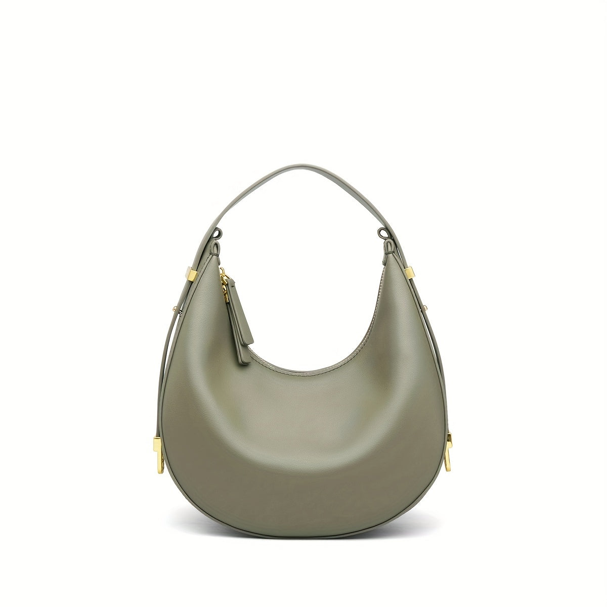 Solid Hobo Bag Women's Leather Handbag Crossbody Purse