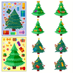 6 Sheets Christmas Make Your Own Stickers for Party Favors