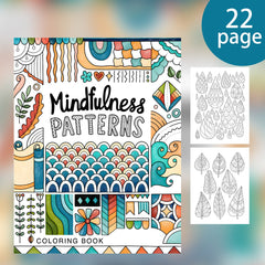 Mindfulness Patterns Coloring Book for Teens and Adults