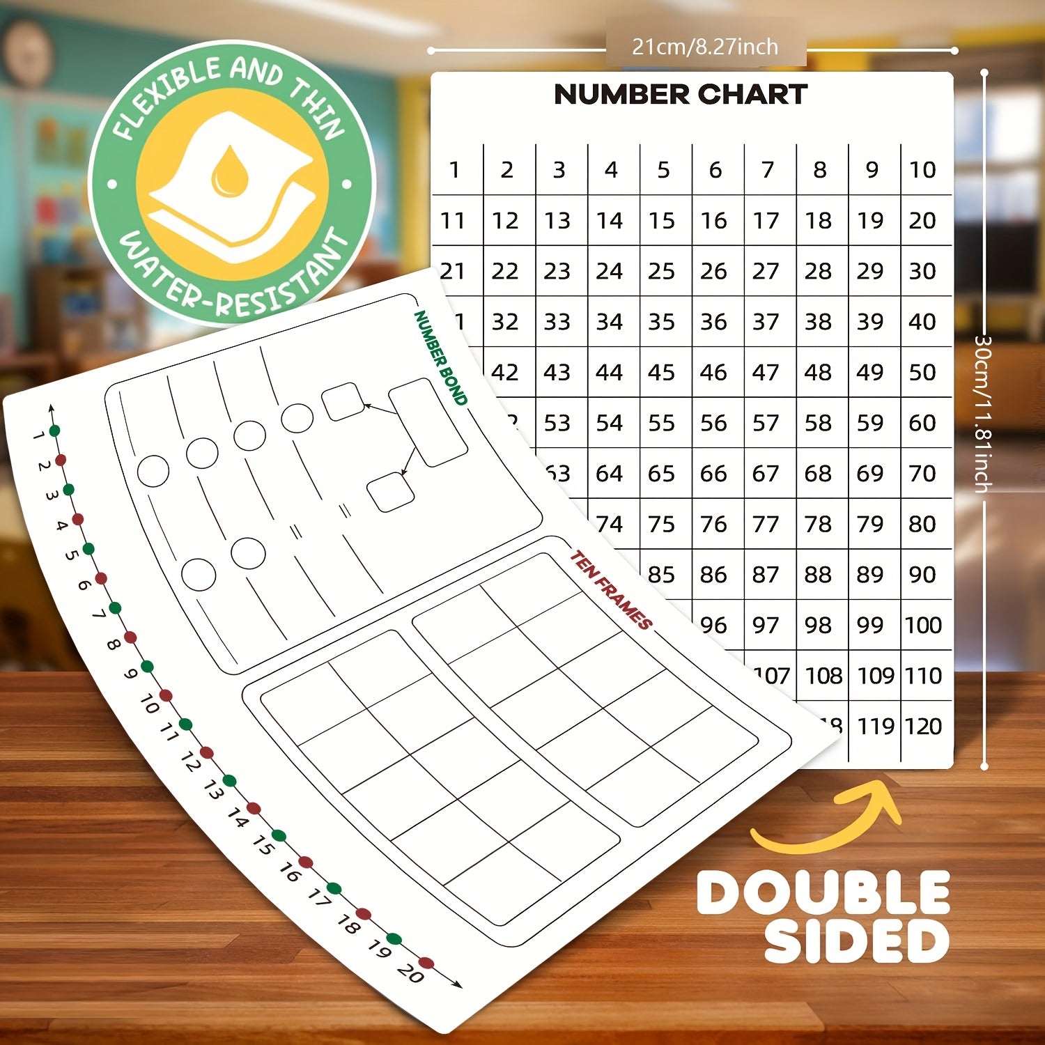 AMIBOX Number Bonds Board Sheets - Dry Erase Math Manipulative