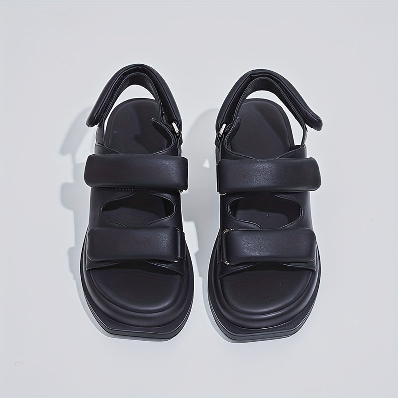 Women's Casual Solid Sports Sandals with Thick Bottom