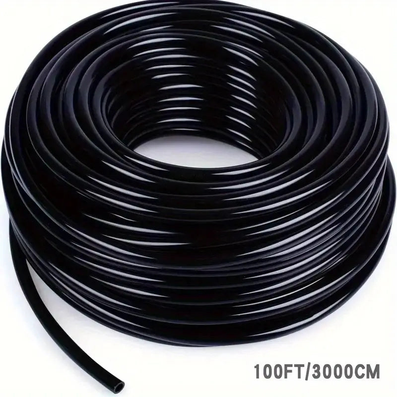 1/4 Drip Irrigation Tubing 15-48m Hose DIY Garden Hydroponics Misting System