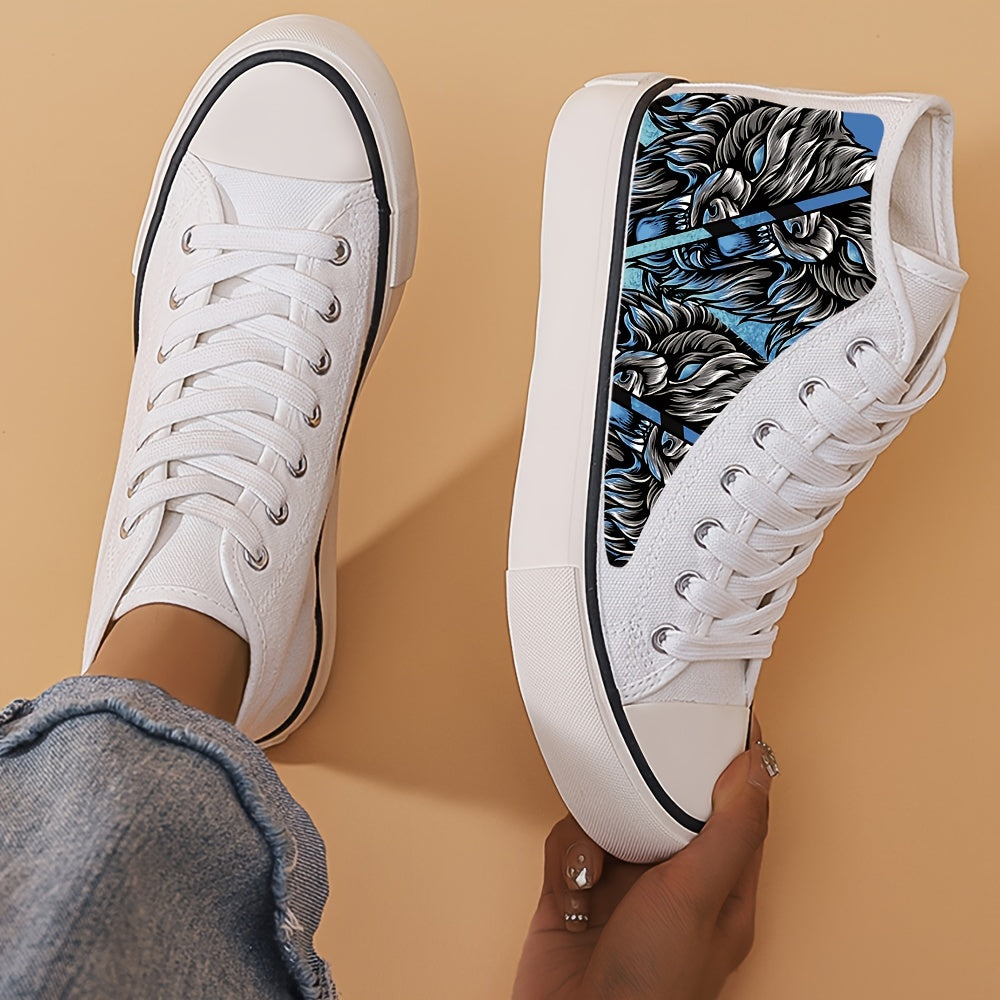 High Top Chunky Canvas Sneakers