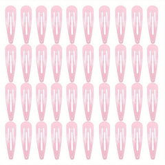 40pcs Baby Girl's Snap Clip Metal Hair Clip Hair Accessories