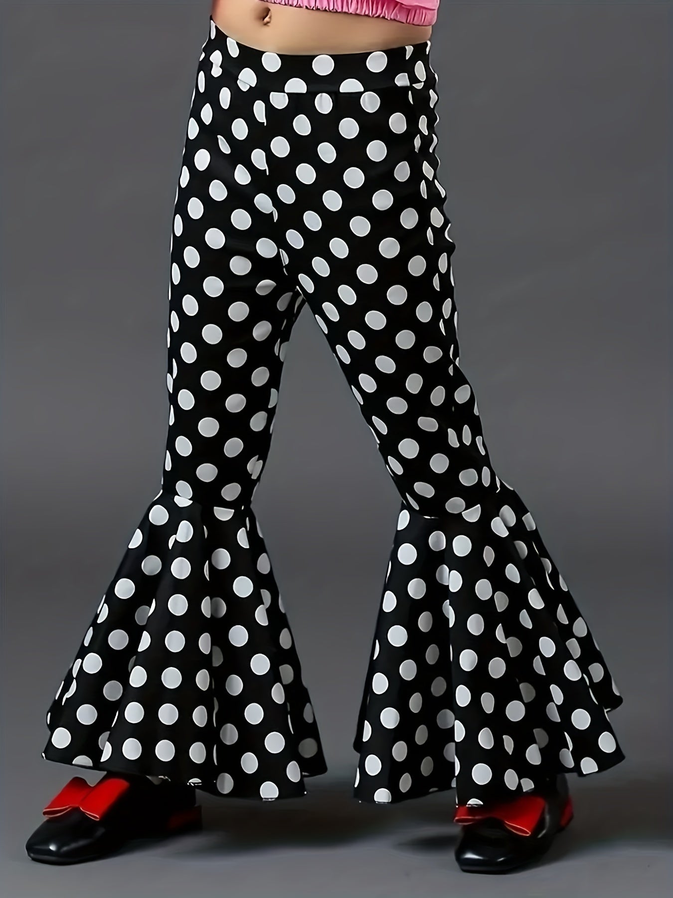 Girl Polka Dot Bell bottom Pants - Daily Shopping