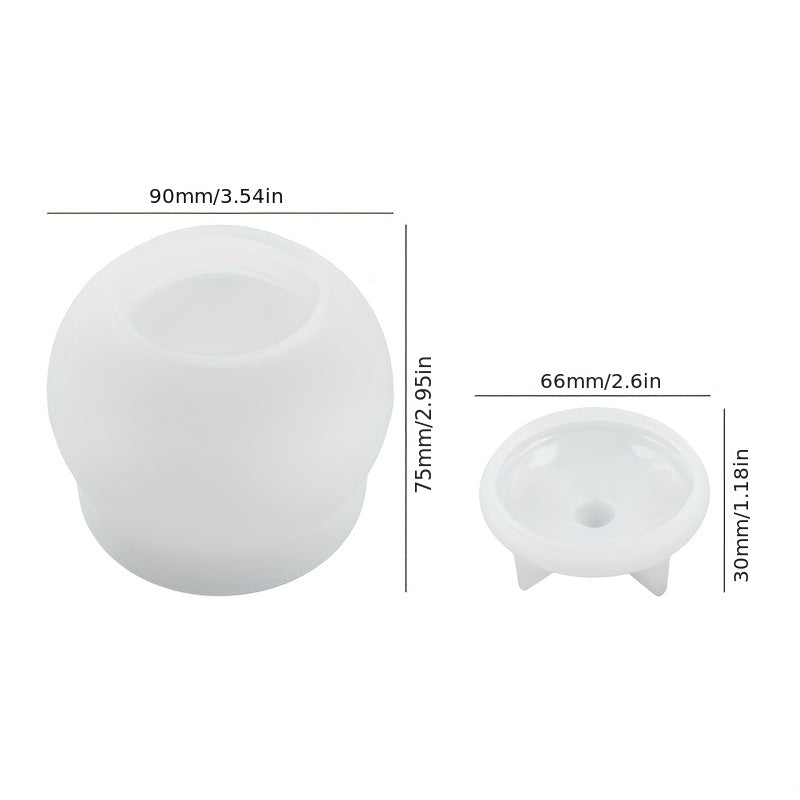 Storage Jar Crystal Epoxy Resin Mold Container Silicone Mould DIY Crafts Tools