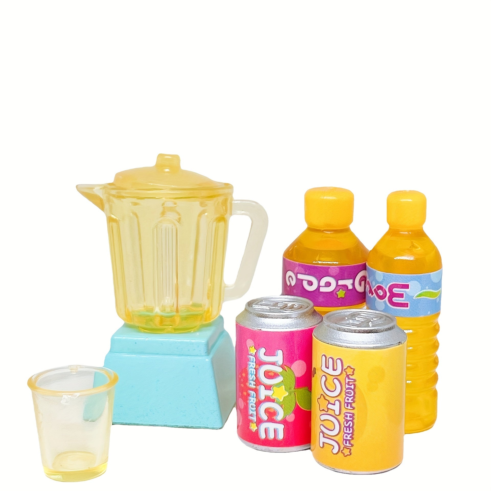 Dollhouse Mini Kitchen Set - Juicer and Beverage Bottle Pocket Model Ornament