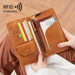 RFID Passport Cover Card Holder Wallet Multifunctional