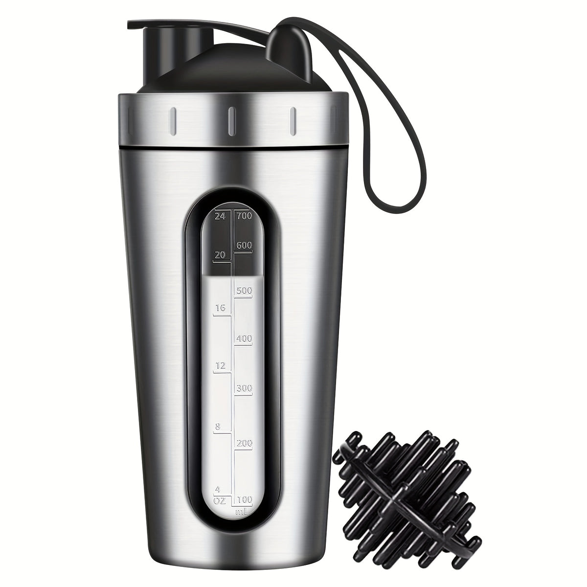 28oz Stainless Steel Protein Shaker Bottle with Shaker Ball