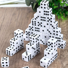 24pcs 16MM Opaque Dice With Dots For Board Games