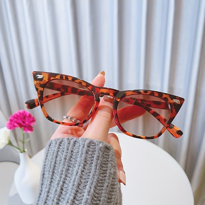 Cat Eye Vintage Ladies Oversized Sunglasses Sun Protection Tinted Lenses