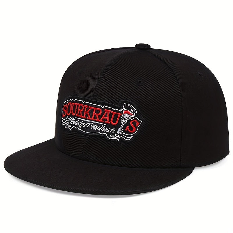 Hip Hop Men's Letter Flat Brim Hat