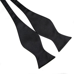 Men's Silk Solid Bow Tie For Wedding