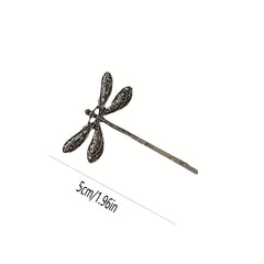 Metal Dragonfly Hair Clip Non-slip Side Clip Vintage Hair Accessories