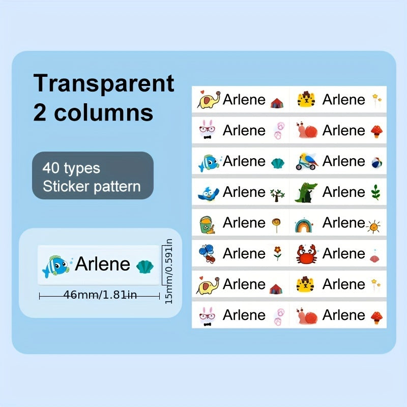Custom Name Tag Stickers - Personalize Your Belongings Instantly