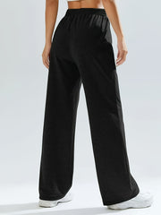  Casual Wide Leg Trousers High Rise Medium Stretch