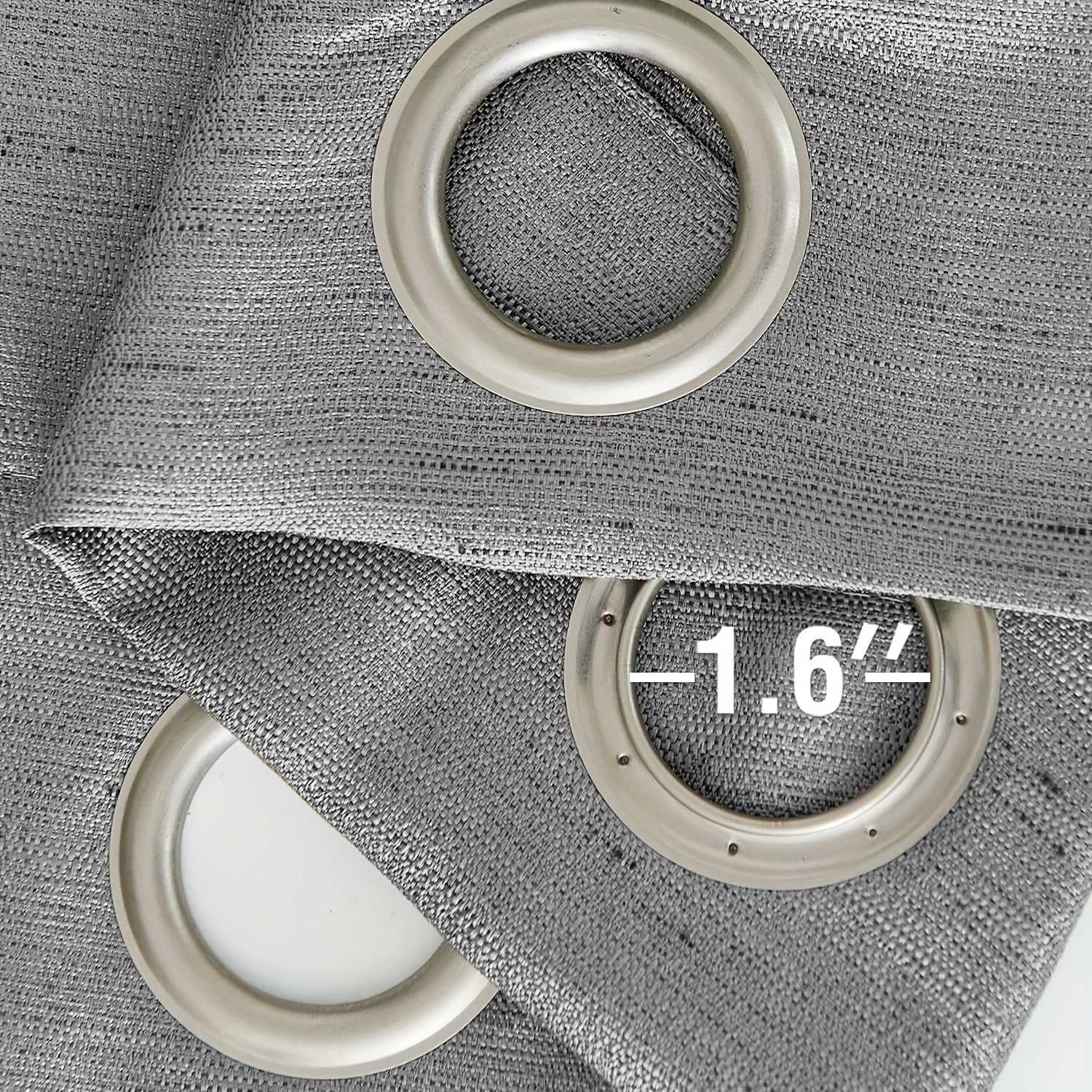 Flat Jacquard Curtain Light filtering Grommet Top Curtain