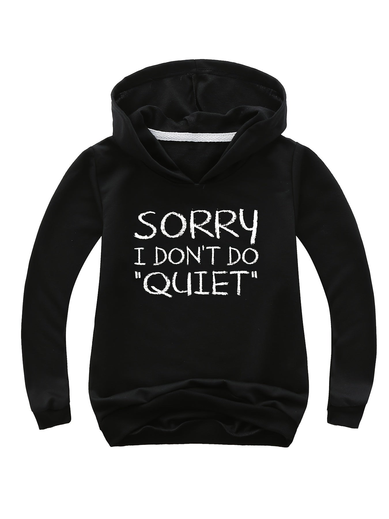 Print Hooded Sweatshirt Comfy Pullover Girls Sports