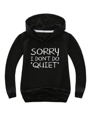Print Hooded Sweatshirt Comfy Pullover Girls Sports