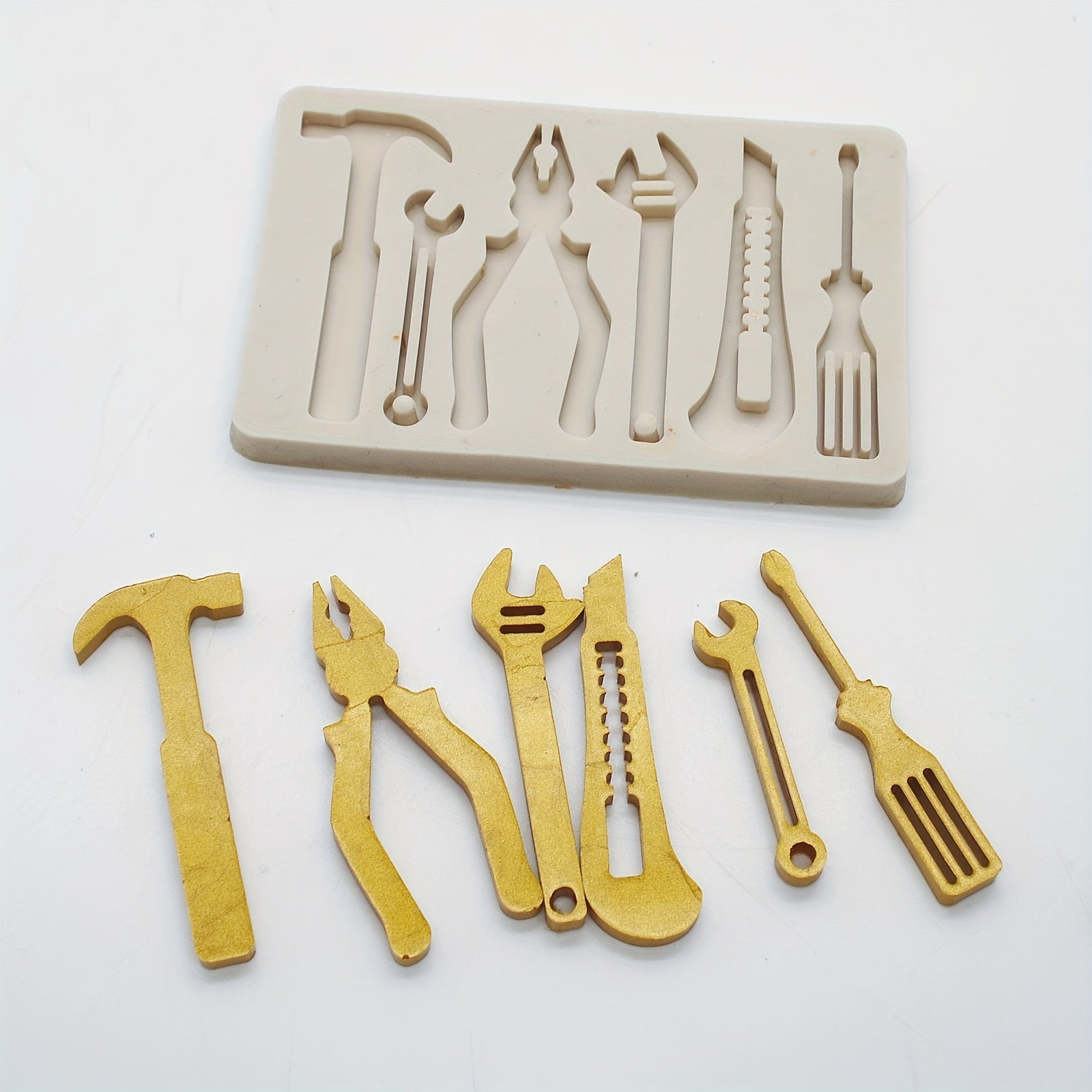 DIY Wrench Silicone Fondant Mold for Cake Decorating
