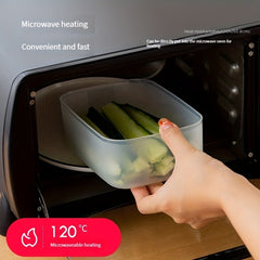 3pcs Refrigerator Storage Box Microwave Safe Lunch Box Fruit Vegetable Box
