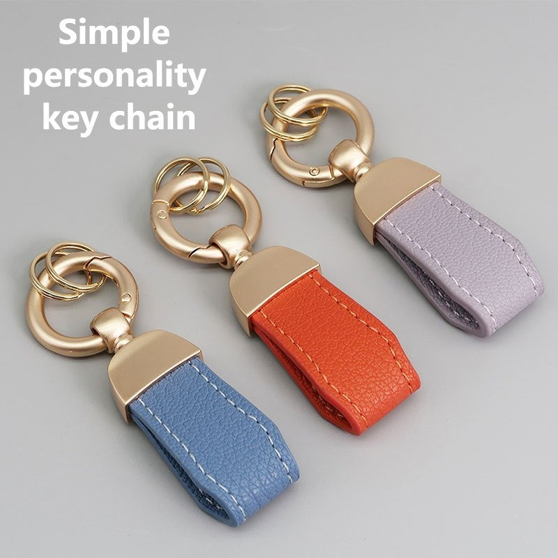 2pcs Leather Car Keychains for Girls, Bags Decorations
