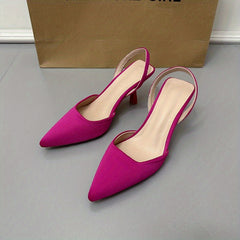 Women's Slingback Stiletto Heels Ankle Strap Sandals Dress Shoes