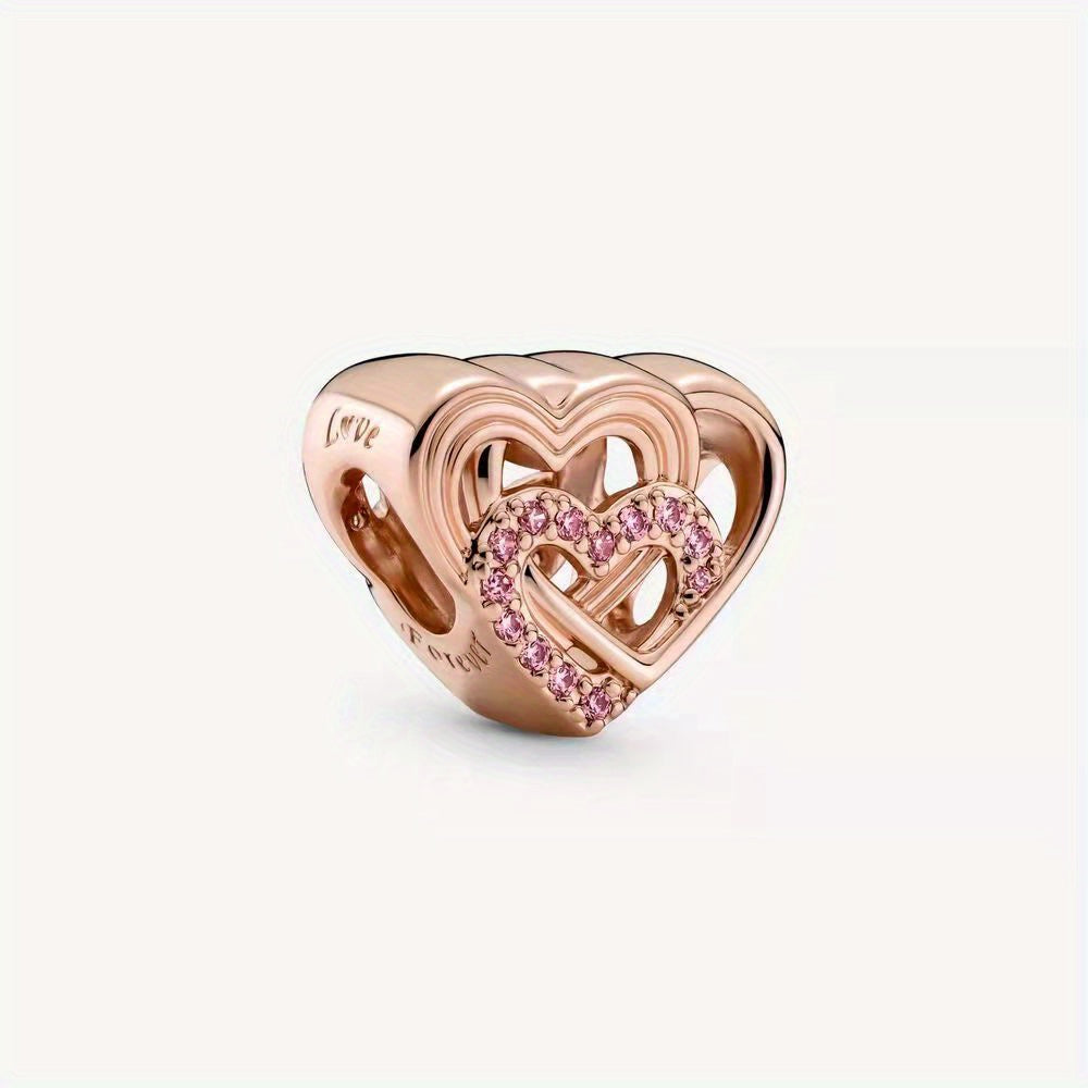 Rose Balloon Fox Tortoise Charm Bead Pendant for DIY Bracelet