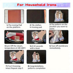 Pink Bowtie Iron On Heat Transfer Decal DIY Washable Sticker H