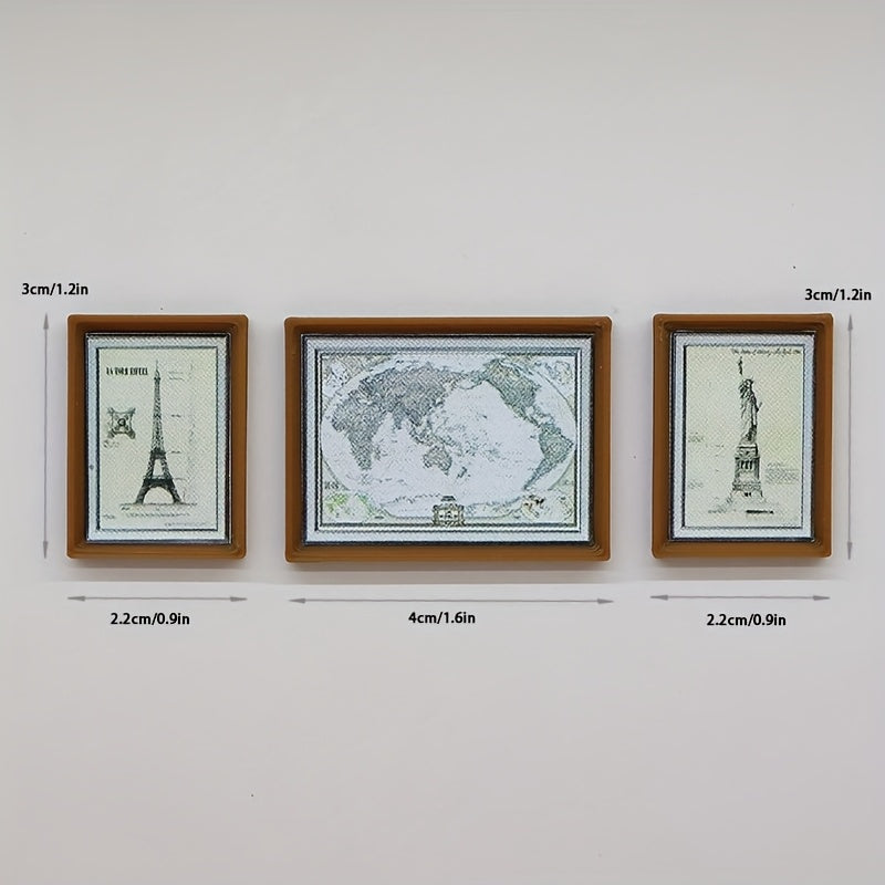 Dollhouse Mural Wall Decorative Landscape Picture Frame DIY Accessories