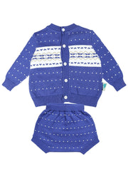 Baby Knitted Preppy Style Sweater Set for Boys and Girls