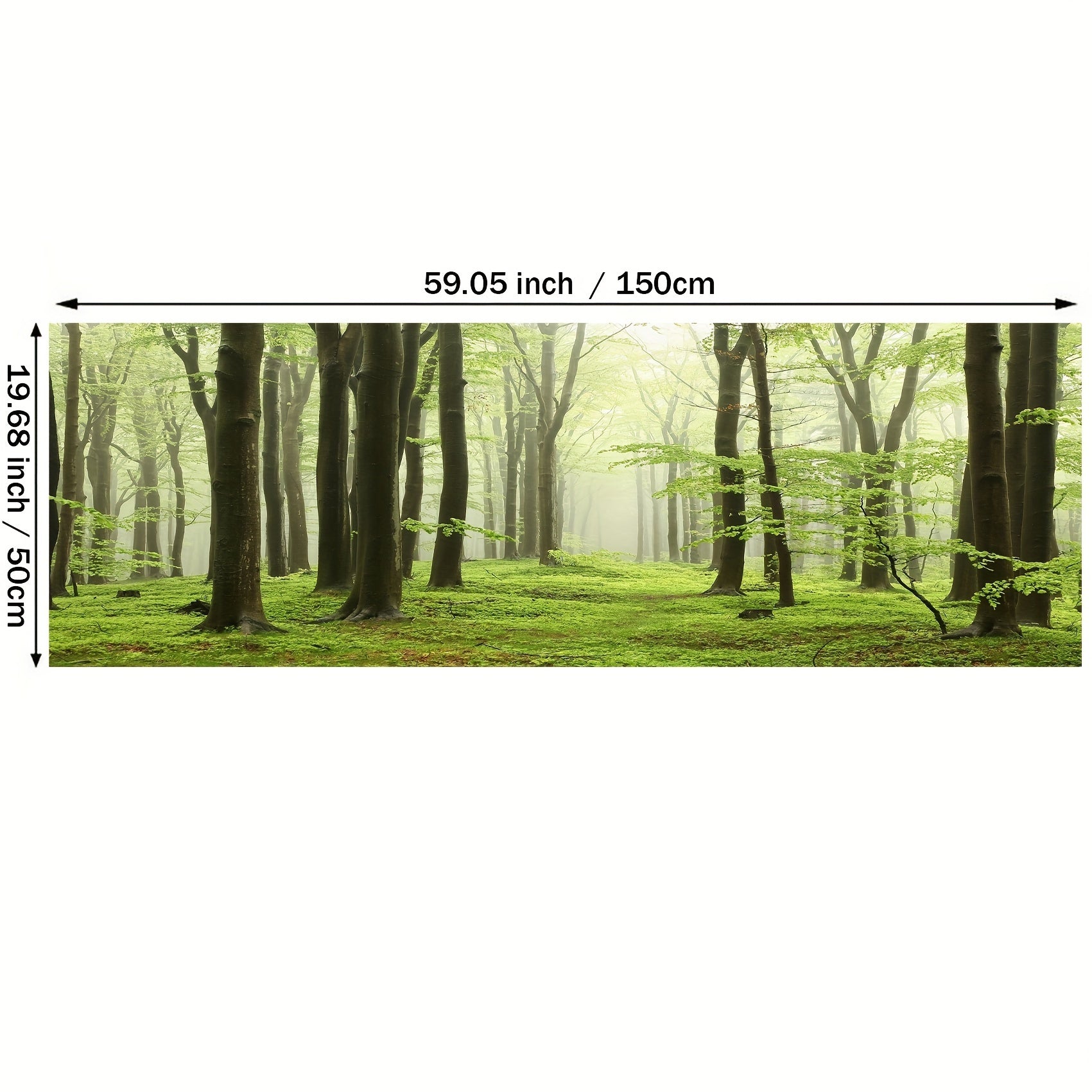 Large Green Forest Trees Art Landscape Wall Decor Canvas Prints