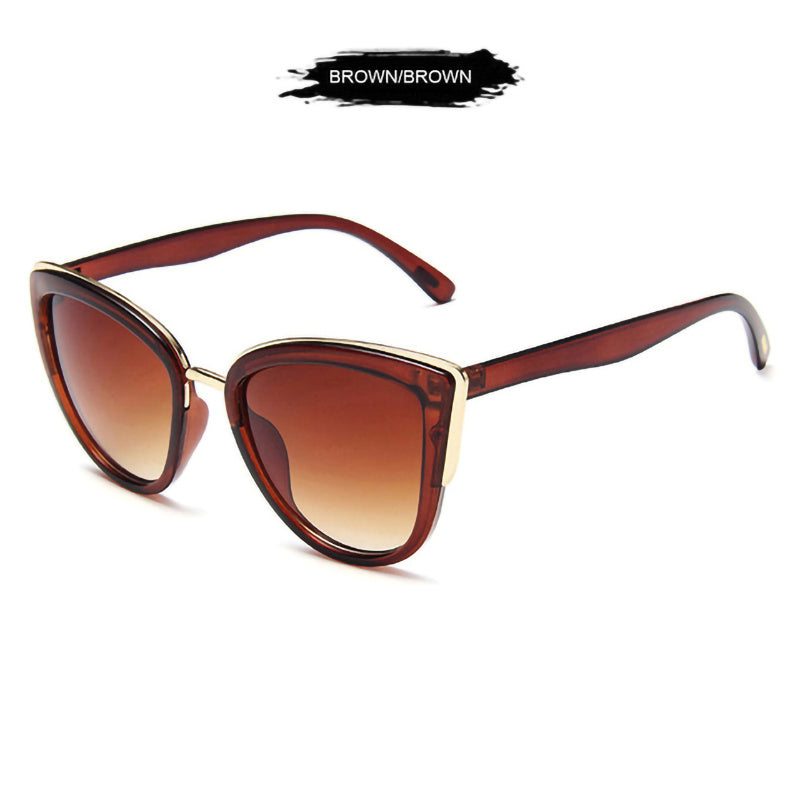 Classic Cat Eye Sunglasses Women Vintage Sunshade UV400 Eyeglasses