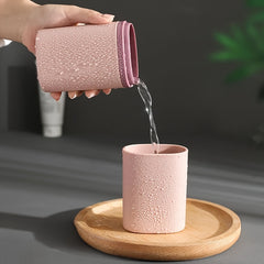 Dustproof Toothbrush Holder Portable Cup Storage Box for Traveling Camping