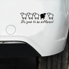 5 Sheep & 'It's Good to Be Different' Novel Stickers Combo