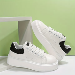 Glitter Platform Skate Shoes Low Top Sports Sneakers