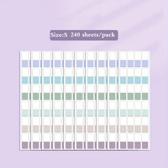 Pack of 240 Adhesive Index Tabs for Notebooks