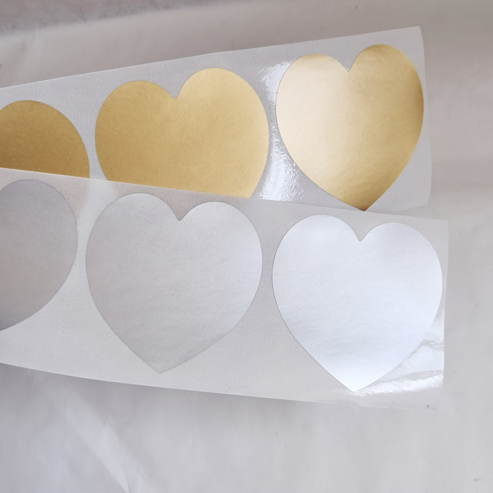 100pcs 50x50mm Heart Scratch Stickers Secret Message Wedding Game