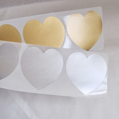 100pcs 50x50mm Heart Scratch Stickers Secret Message Wedding Game