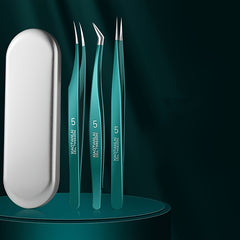 3pcs Acne Clip Blackhead Removal Tweezers Skin Care Tools