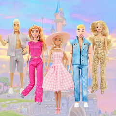 3 Sets Pack Doll Clothing Skirt Boyfriend Casual Wear Suit with Accessories