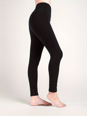High Stretch Yoga Fleece Leggings High Waist Sports Running Warm Tight Pants
