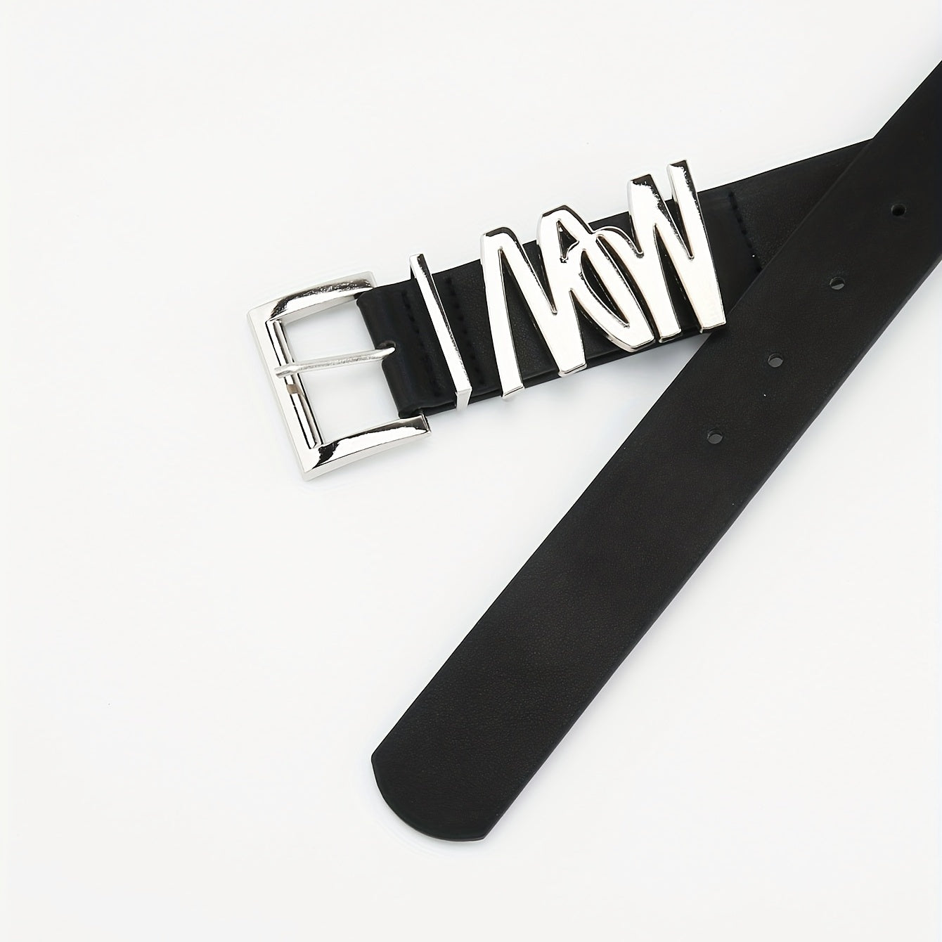 Square Pin Buckle Belt PU Leather Belt For Women