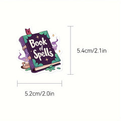 50pcs Book Lover's Stickers Pack Gothic Literary Decor Self Adhesive Pastel