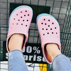 Women's PVC Clogs Garden Sandals Thick Sole Slides Slingback Sandals