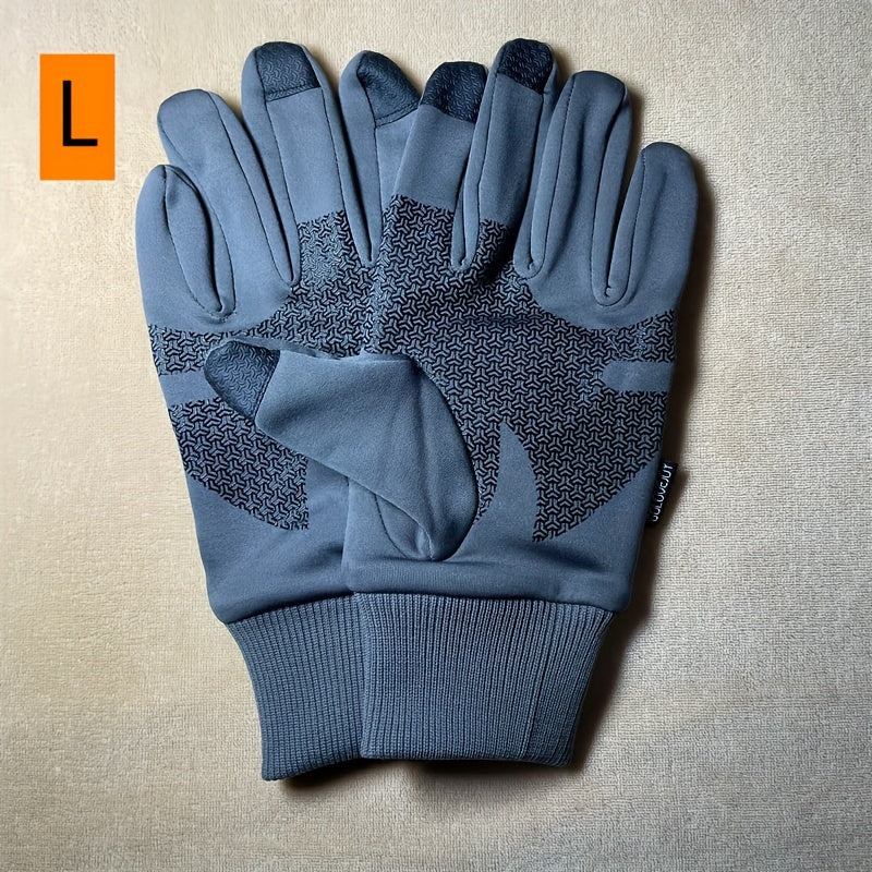 Winter Cycling Gloves Men's Non-slip Touch Screen Reflective Skii