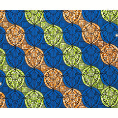 African Wax Dye Fabric 6 Yards Polyester Woven Fabric