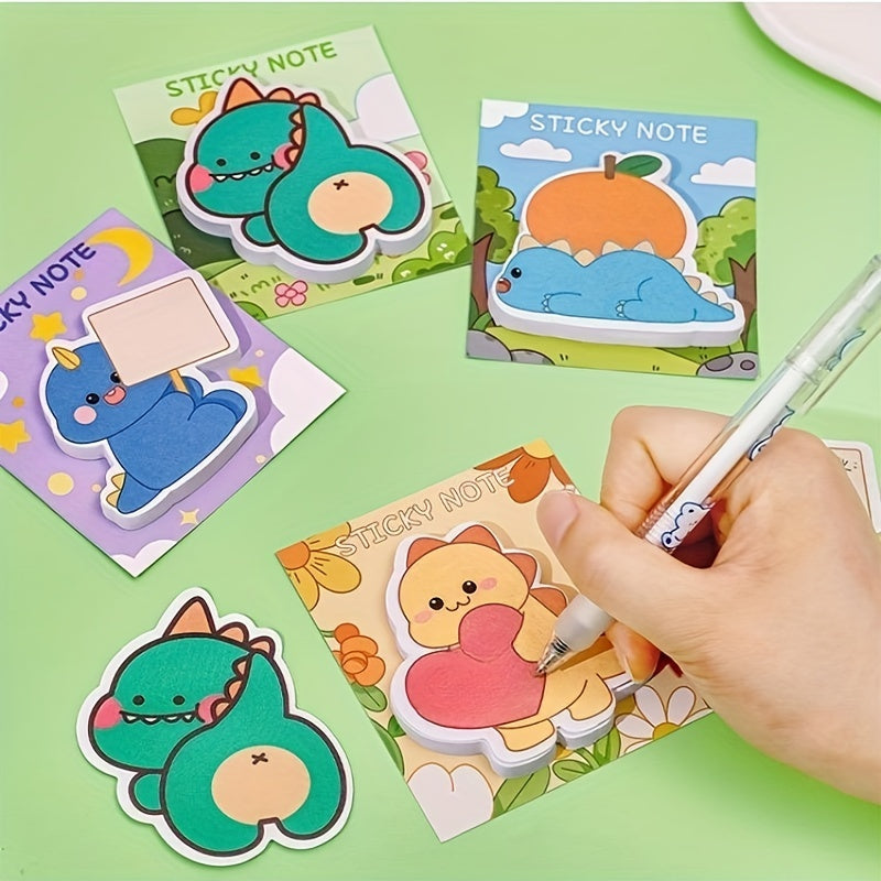Cartoon Dinosaur Sticky Notes Memo Pad for Office & Students