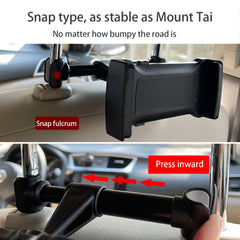 Car Seat Back Phone Holder Rear Seat Rotating Tablet Mount