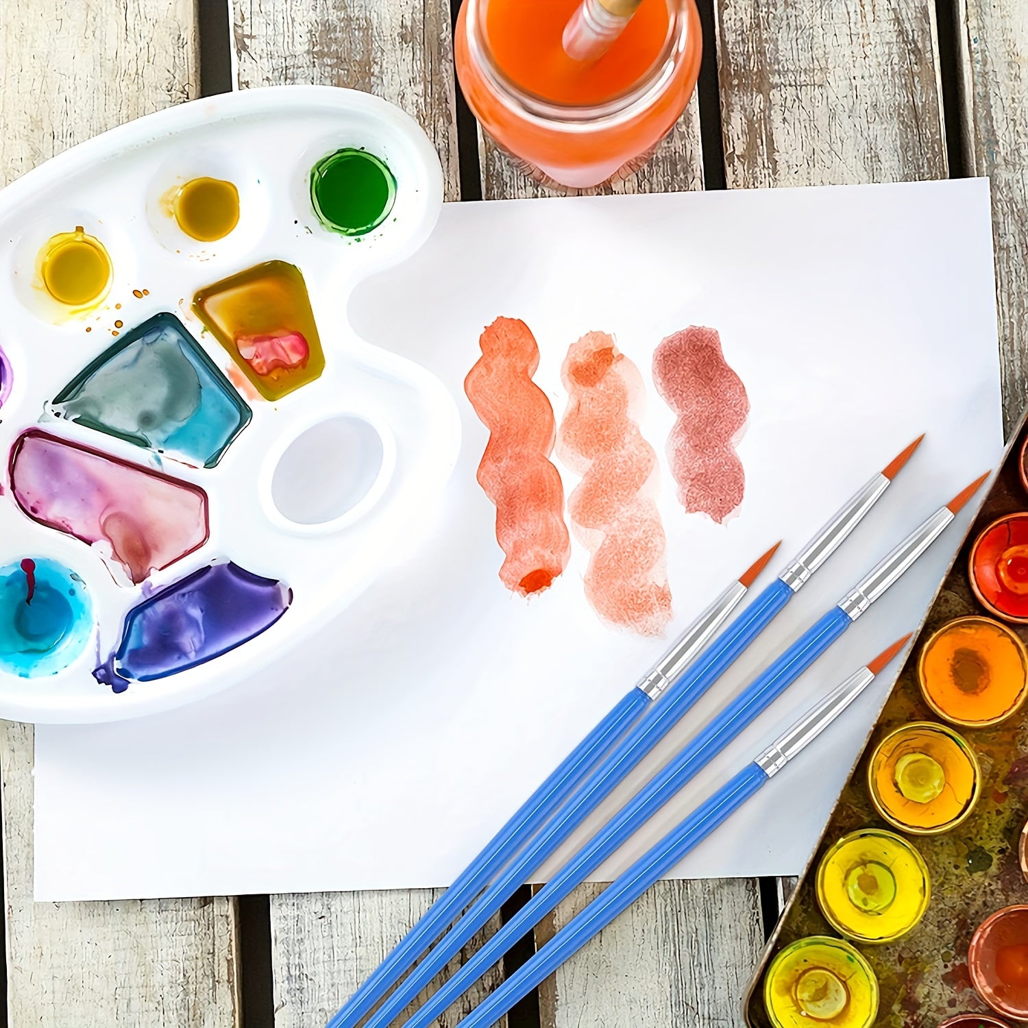 11pcs Painting Brushes Set for DIY Painting Tools Face Painting Nail Art